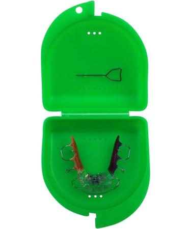 Snorflex Light Green Denture & Retainer Storage Box | Orthodontic & Braces Organizer - International Shipping Available - Buy Online on GoSupps.com