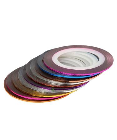 Haobase 30pcs Mixed Color Nail Art Striping Tape - Decorative Stickers for Natural & Artificial Nails - International Shipping Available - Buy Online on GoSupps.com