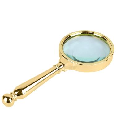 Magnifying Glass 10 Times High-Definition Handheld Optical Lens is Suitable for Children Students with The Elderly to Read and Identify The Repair of The Elderly HD Expansion Mirror Good Times