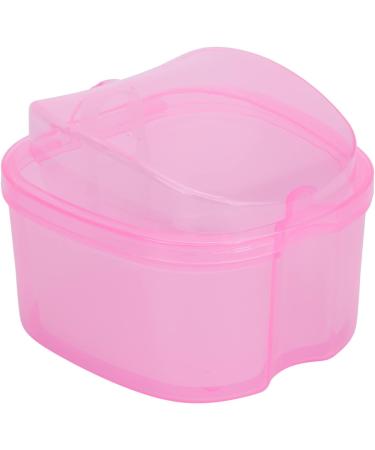 Shop Verdant Touch Denture Bath Case with Strainer Basket - Pink Storage Container for Artificial Teeth | International Shipping Available - Buy Online on GoSupps.com
