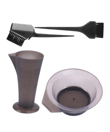 Angoily Salon Hair Coloring Dyeing Kit Hair Dyeing Bowl Tools Hair Color Tint Brush Dyeing Tool Hair Color Bowls Highlight Hair Brush Barber Hair Accessories Headset Mix
