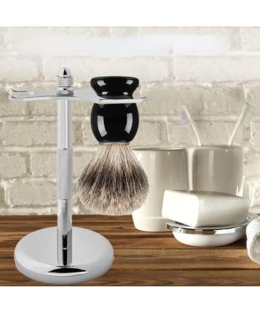 Lefeda Simply Shaving Brushes for Men | Stylish 4-Jacked Steel Holder | Classic Male Razor Brush | 7x15.3cm Silver | International Shipping Available - Buy Online on GoSupps.com