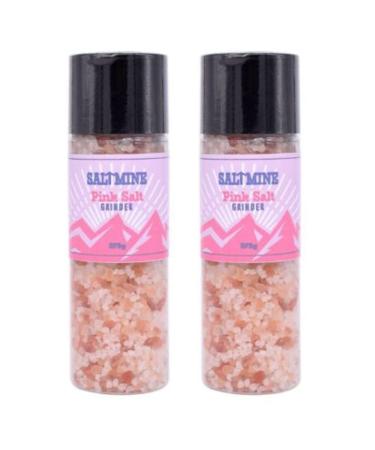 Giant Pink Salt Grinder Atlantic Pink Seasalt No MSG Preservative or Colourants 375gX2