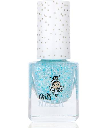 Miss Nella Once Upon A Time Pink Glitter Nail Polish for Kids | Non-Toxic, Odour Free, Water Based - Safe & Easy Peel Off Formula for Children - Buy Online on GoSupps.com
