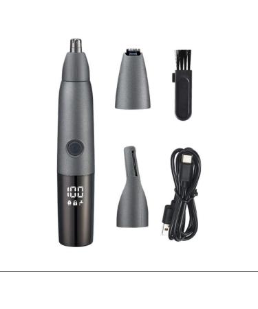 3 in 1 Nose Hair Trimmer for Men & Women - Painless Precision Ear & Facial Trimmer - Rechargeable Dual Edge Razor with IPX7 Waterproof Design - Buy Online on GoSupps.com