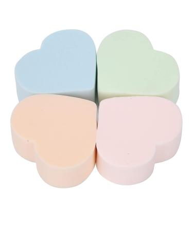 4-Piece Soft Heart-Shaped Makeup Sponge Set - Wet & Dry Powder Blender for Flawless Foundation - Essential Makeup Tools for Women - Buy Online on GoSupps.com