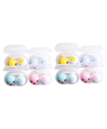 Healvian 8 pcs contact lens case Contact Lenses case lens holder lens container holder for lens container duck box