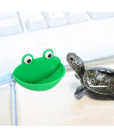 PATKAW 2pcs Reptiles Suction Cup Feeder Frog Habitat Lizard Feeding Food Cricket Bowl Water Dish Gecko Ledge Supplies Accessories for Gecko Bearded Dragon - Buy Online on GoSupps.com