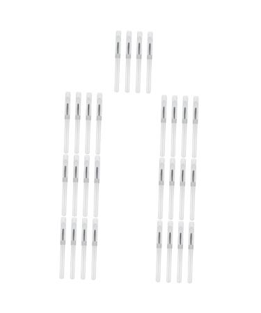 Balacoo 28 Pcs Lip Brush Silicone Sponge Makeup Disposable Practical Paillette Brush Silicone Lip Makeup Brush Cosmetic Lipstick Brush - Travel Lipstick Pen 11x0.8cm
