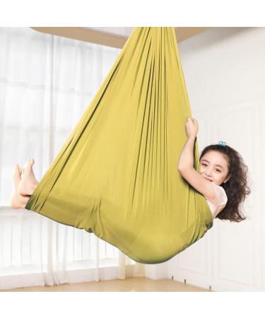 Ssimoo Children Sensory Full Body Socks for Autism - Stretchy & Breathable Body Sox for Stress Reduction in Young Girls - 100x280cm Gold - Buy Online on GoSupps.com