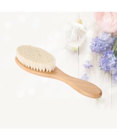 Buy NOLITOY Mustache Brush & Beard Straightening Comb - Wooden Facial Cleansing Brush for Men | Anti-static 15x4x2 CM - Buy Online on GoSupps.com