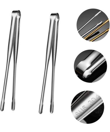 Alipis 6 Pcs Barbecue Tongs Tweezers Japanese Candy Outdoor Cookware Sugar Kitchen Clamp Pliers Portable 19X2X2CMx3pcs Silverx3pcs - Buy Online on GoSupps.com