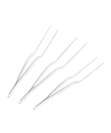 DOITOOL 1 Set 3pcs Stainless Steel Tweezers Lash Tool Tweezers Eyelashes Tweezer Precision Pointed Tweezers Ear Cleaning Tool 20cm Cloud Clamp Cerumen Tool Curette Ear Tool Denture 20X1.5X1.3CM As Shown