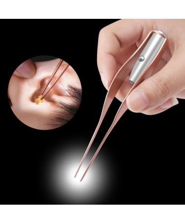Stainless Steel LED Earwax Removal Tool Set with Glow in The Dark feature - Ear and Nose Care Tool Kit for Easy Cleaning and Maintenance - Buy Online on GoSupps.com
