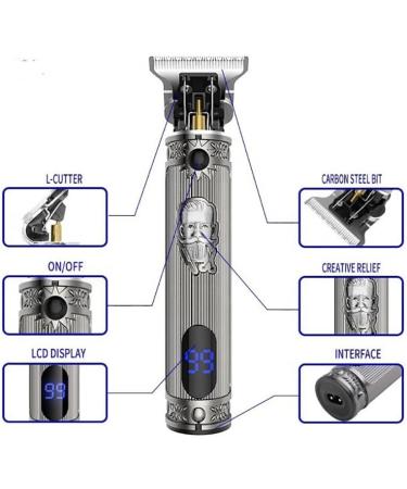 Professional Hair Clippers for Men | Powerful Cordless Metal Trimmer | Electric Beard Cutting Set - Buy Online on GoSupps.com