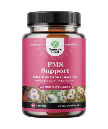 IKJ PMS Relief Vitamins for Women Herbal Supplement for Stress Relief & Hormone Balance for Women PMS Support Pills with Vite x (Chasteberry) Dong Quai & Black Cohosh