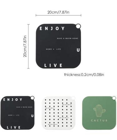 Stevlogs Square Drain Silicone Hair Catcher Bathroom Sewer Hair Sink Strainer Black Black - Buy Online on GoSupps.com