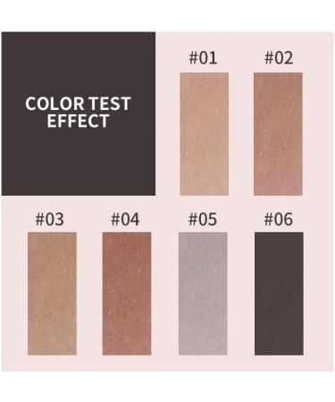  Beliky Girl 6 Colors Eyebrow Color Gel Waterproof Cream for Light Blonde Soft Brown and Black Brows - Buy Online on GoSupps.com