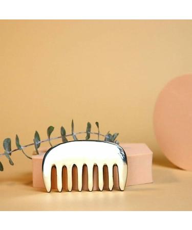 Livronic Bronze Kansa Gua Sha Massage Tool - Trees Kansa Kamm Tendons Massage Schaben Tool Muscle Pain Relief Myofascial Stress Release and breaking scar tissue - 2 in 1 comb