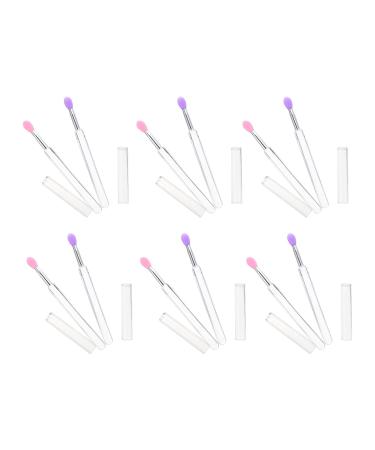 24 Pcs Silicone Lip & Eyeshadow Brush Set - Makeup Supplies for Perfect Lipstick & Eyeshadow Application - Cosmetic Accessories - Buy Online on GoSupps.com