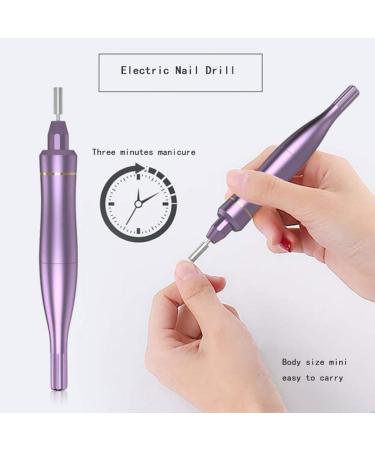 Electric Nail Drill Kit Professional USB Electric Nail Files 20 000 RPM Portable Electric Manicure Pedicure Kit Nail Drill for Acrylic Nails Gel Nails Nail Buffer Man Pink - Buy Online on GoSupps.com
