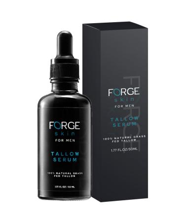 Forge Men's Anti-Wrinkle Night Serum - 50ML with Natural and essential ingredients Beef Tallow Vitamin C - Anti-Aging Deep Hydration Collagen Boost Fine Line Reduction - All Skin Types
