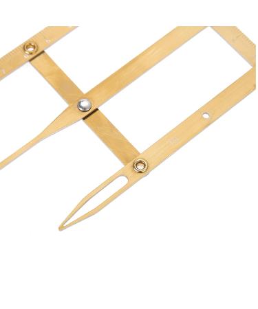Golden Ratio Calipers - Stainless Steel Eyebrow Measuring Ruler | Flexible Mapping Tool for Permanent Makeup (Gold - Buy Online on GoSupps.com