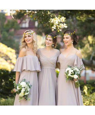 Legigo 12-Piece Multicolor Flower Wreath Crown Headband for Women & Girls - Assorted Floral Garland Headbands for Festivals, Weddings, and Photography - Buy Online on GoSupps.com