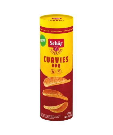 Schär - Chips incurvées - Curvies - Goût barbecue - Bbq - Sans gluten - 170g