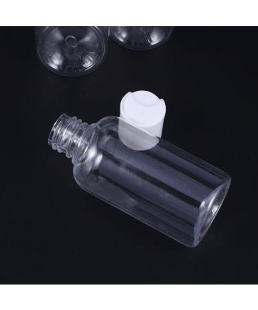 Minkissy 15Pcs 2.5oz Transparent PET Plastic Bottles - Refillable Shampoo Lotion & Cleaning Supply Containers with Press Cap - International Shipping Available - Buy Online on GoSupps.com