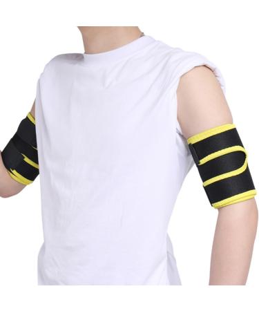 Upper Arm Sleeve Compression Bicep Brace Compression Sleeve for Pain Relief Lightweight Adjustable Wrap Yellow - Buy Online on GoSupps.com