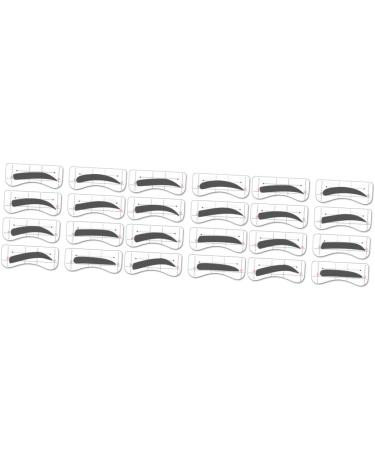 FOMIYES 96 Pairs 8 Eye Shadows Eyebrow Shaper Stencil Molds Kits Eyebrow Stencils Card Conjoined Tool - Buy Online on GoSupps.com