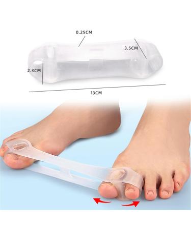 Toe Resistance Bands for Bunion Relief - Gel Corrector & Big Toe Stretcher - Tension Exercise Straps for Hammer & Overlapping Toe Alignment (2 Pcs - Buy Online on GoSupps.com