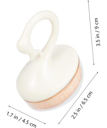 FRCOLOR Makeup Brush Makeup Foundation Brush Liquid Makeup Makeupbrush Flat Top Foundation Brush Liquid Foundation Brush Makeup Utensils Do Not Eat Powder White Artificial Fiber 9X6.5X4.5CM White - Buy Online on GoSupps.com