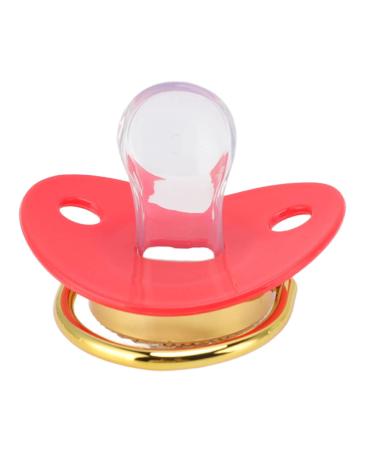 Shop Red Silicone Baby Pacifier with Rhinestones | Flexible & Safe Nipple for Home | International Shipping Available - Buy Online on GoSupps.com