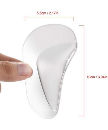 2 Pairs Silicone Gel Flat Foot Arch Support Insoles | Professional Flat Foot Corrector & Midfoot Pads for Ultimate Comfort - Buy Online on GoSupps.com