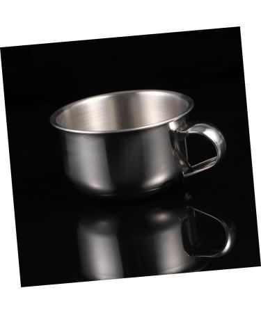 Buy Minkissy 2-Piece Stainless Steel Shaving Brush Bowl Set - Durable Barber Mug & Soap Holder - Perfect for Beards - International Shipping Available - Buy Online on GoSupps.com