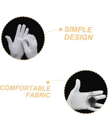 minkissy 12 Pairs Moisturizing Gloves Cotton Gloves for Women White Cotton Gloves for Dry Hands Working Cotton Gloves for Adult White Gloves Working Cotton Gloves for Men Work Gloves - Buy Online on GoSupps.com