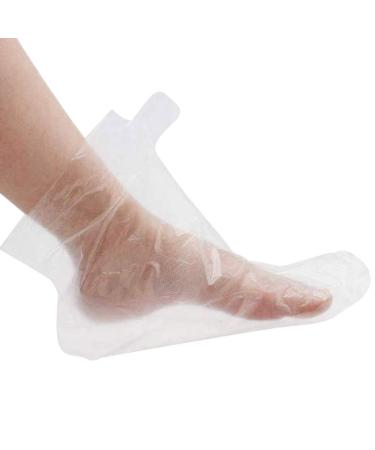 Paraffin Bath Liner Lot de 200 sacs de p dicure en poly thyl ne pour pieds plus grands Clear Booties USA et couverture pour le soin de la peau plus pais