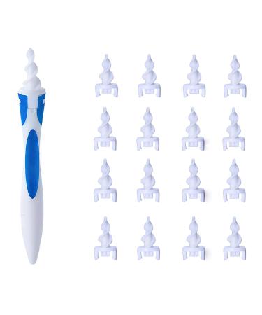 Ear Wax Remover Ear Cleaner Tool Kit for Human Smart Spiral Earwax Removal Tool with 16 pcs Washable Tips Safe and Soft Suitable for Kids & Adults - Buy Online on GoSupps.com