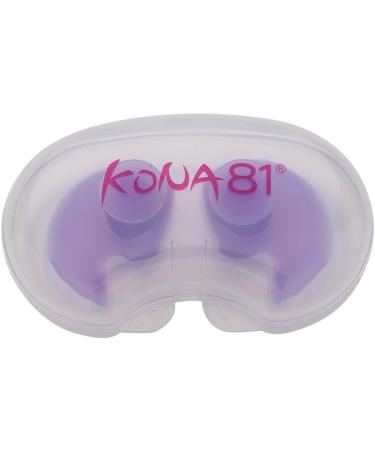 KONA81 Waterproof Ear Plugs with Storage Case - Chlorine-Proof, Soft & Lightweight - Purple - Adults, Men, Women, Children - Buy Online on GoSupps.com