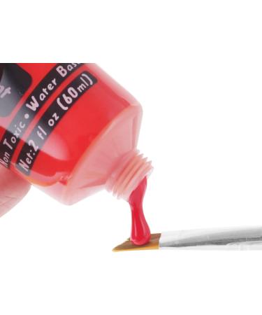 Mysense Red Cream Face Body Paint 2 OZ - Water Based Makeup for Adults Raven Cosplay, SFX Costumes, Festivals & Halloween - Buy Online on GoSupps.com