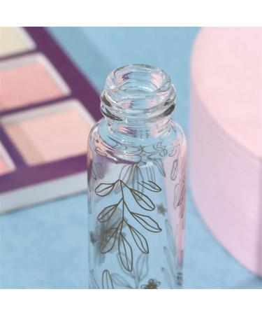 10ml Port Glass Perfume Bottle with Atomizer - Empty Travel Spray - Refillable Makeup Perfumery (New Silver Leaf - Buy Online on GoSupps.com