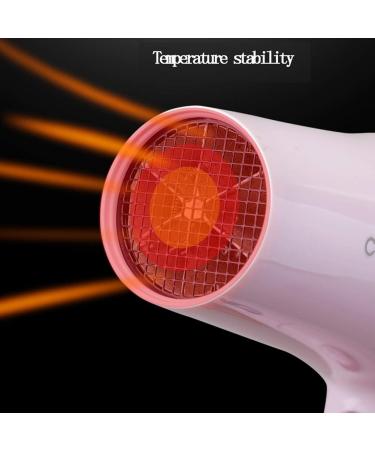 Portable Hair Dryer Foldable/2200W/Fast Dry/Negative ion Blow Dryer Constant Temperature Hair/Multi-Speed Adjustment/Travel/Household Hair Dryer 27*28CM Pink - Buy Online on GoSupps.com