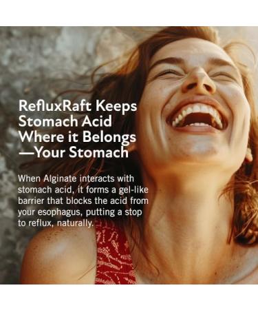 RefluxRaft Acid Reflux Therapy with Organic Alginate Rapid & Long Lasting Gerd LPR & Digestion Symptom Support Zero Sugar Gluten Free Low Sodium Berry Burst 47 Gel Servings 8 OZ Bottle 2 Pack - Buy Online on GoSupps.com