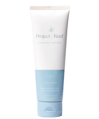 Project Reef - Natural After-Sun Relief Cooling Lotion  with Organic Aloe Vera & Peppermint  Hydrating for Sunburn  Dry Skin | Plant-Based  Sustainable  Ideal for All Types of Skin