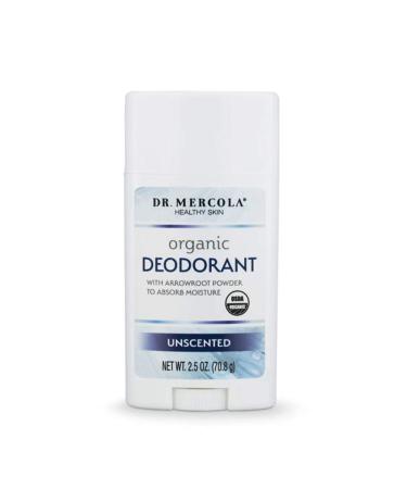 Dr. Mercola Organic Deodorant Unscented 2.5 oz (70.8 g)