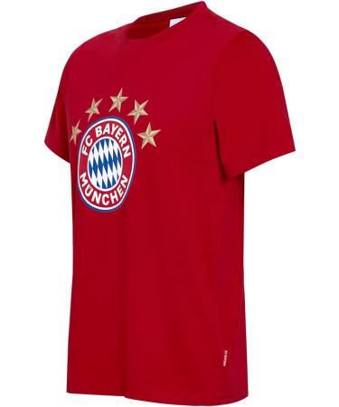 FC Bayern Munich Kids T-Shirt RED - 5 Stars Logo - Shop FCB Merchandise for Kids Online - Buy Online on GoSupps.com