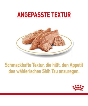 Royal Canin Shih Tzu Adult Mousse Double Pack - 2 x 12 x 85g | Wet Dog Food for Adult Shih Tzus | Supports Fur & Digestion | Senior Dogs 10+ Months - Buy Online on GoSupps.com
