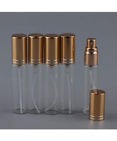 Fenteer 10ml Gold Mini Glass Spray Bottle - Refillable Travel Cosmetics Atomizer & Liquid Dispenser - Buy Online on GoSupps.com